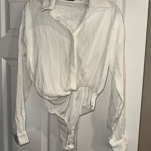 PrettyLittleThing Cream Bodysuit